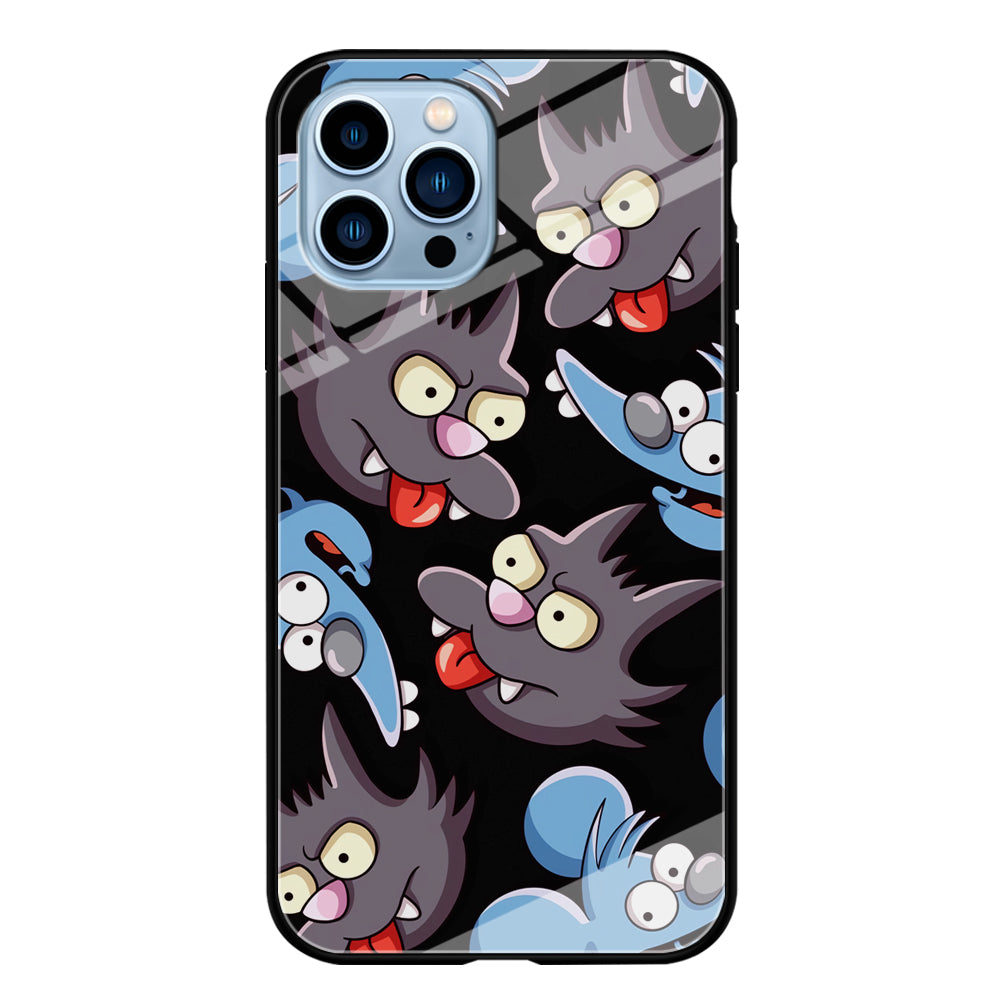 Simpson Snowball Cat iPhone 13 Pro Max Case