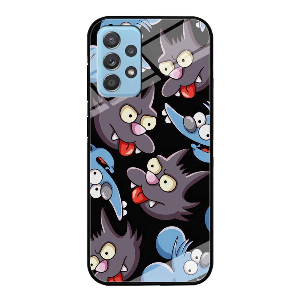 Simpson Snowball Cat Samsung Galaxy A52 Case