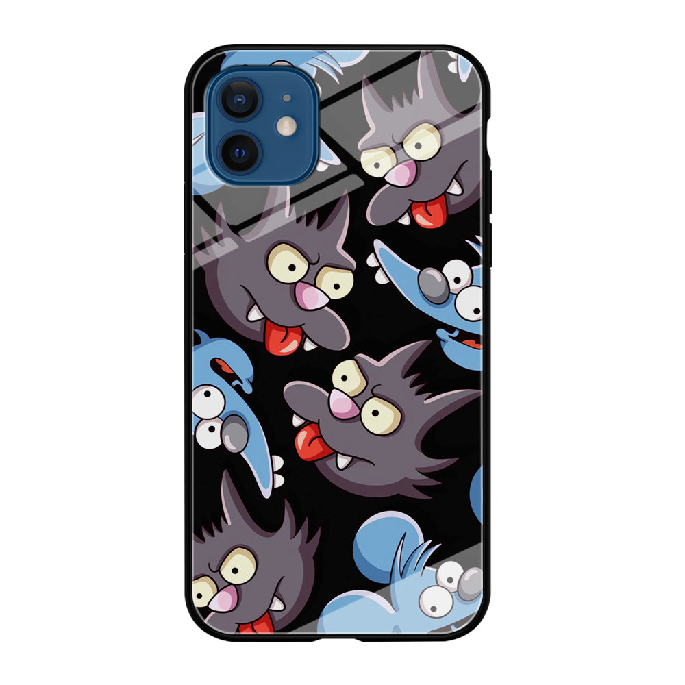 Simpson Snowball Cat iPhone 12 Case