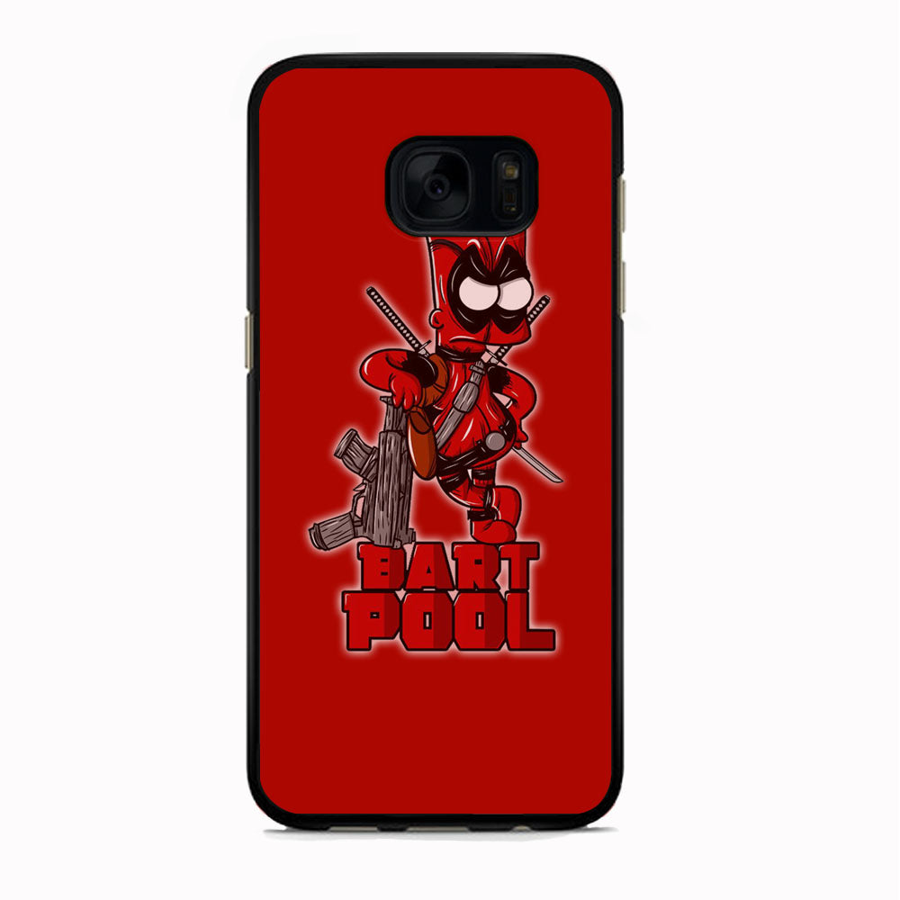 Simpson Bart Deadpool Samsung Galaxy S7 Edge Case
