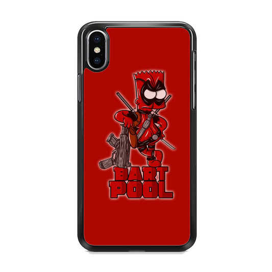 Simpson Bart Deadpool iPhone Xs Case
