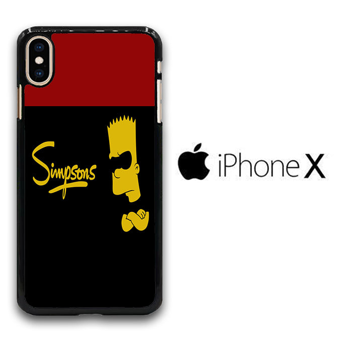 Simpson Black iPhone X Case