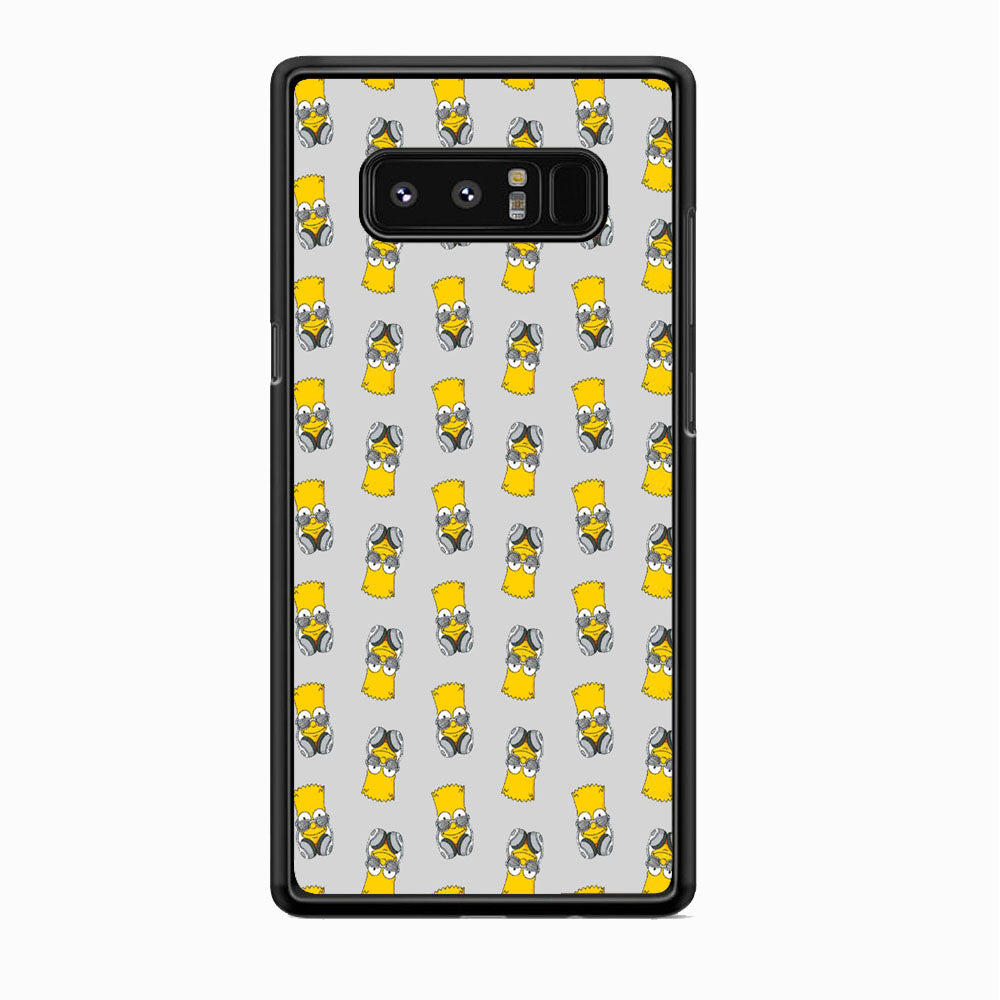 Simpson Doodle Head Earphone Samsung Galaxy Note 8 Case
