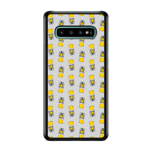 Simpson Doodle Head Earphone Samsung Galaxy S10 Plus Case