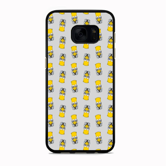 Simpson Doodle Head Earphone Samsung Galaxy S7 Case