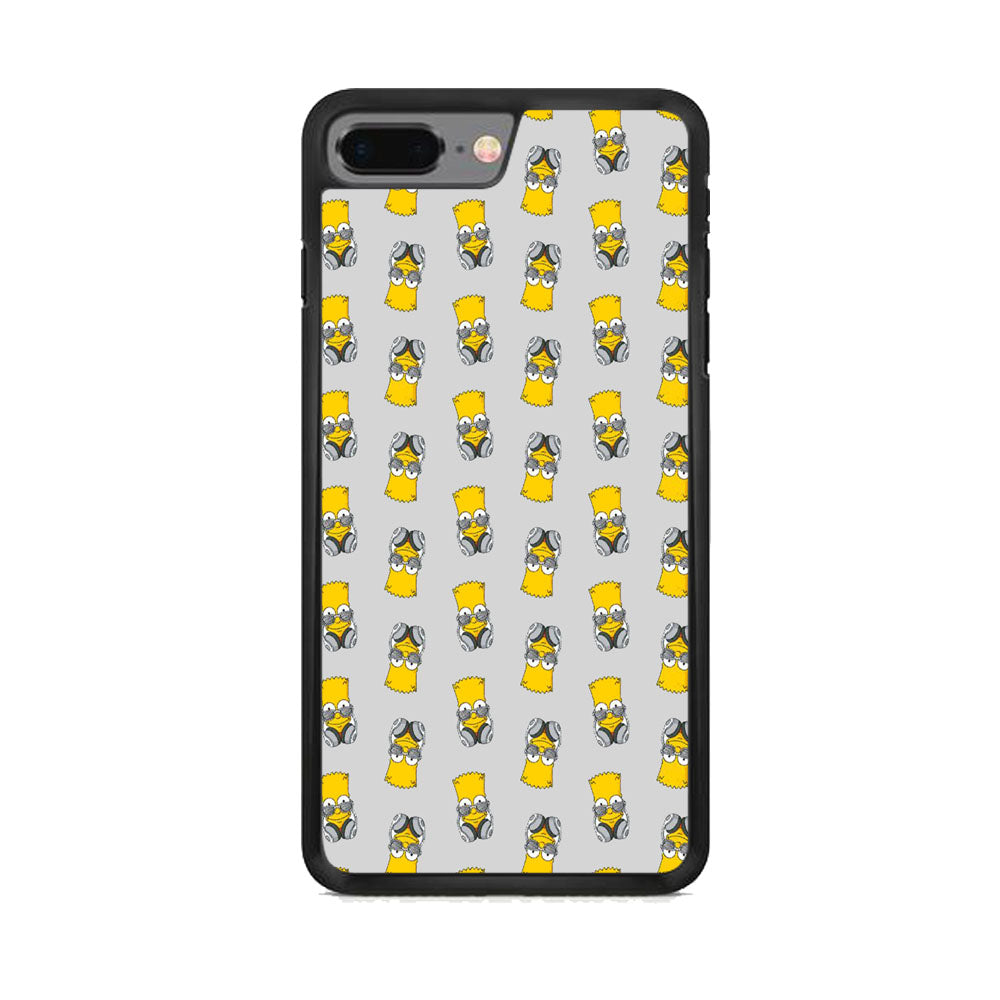 Simpson Doodle Head Earphone iPhone 8 Plus Case