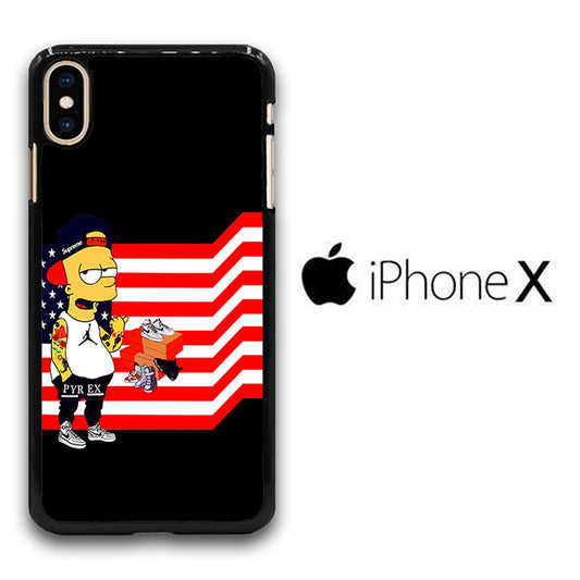 Simpson Flag iPhone X Case