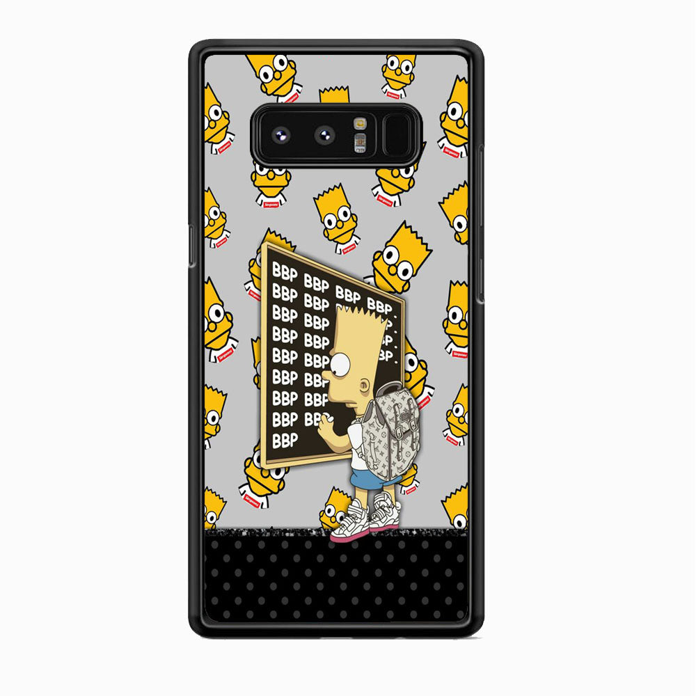 Simpson Write On The Black Board Samsung Galaxy Note 8 Case