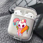 Skull Rabbit With Carrot Protective Clear Case Cover For Apple Airpods