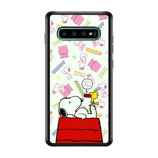 Snoopy Comfort Together Samsung Galaxy S10 Plus Case