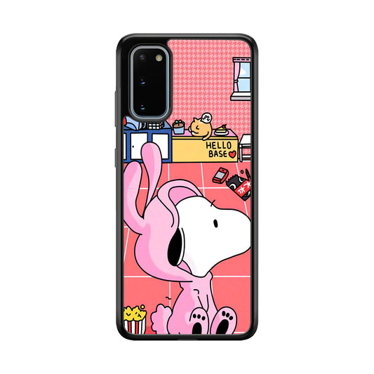 Snoopy Home Sweet Home Samsung Galaxy S20 Case