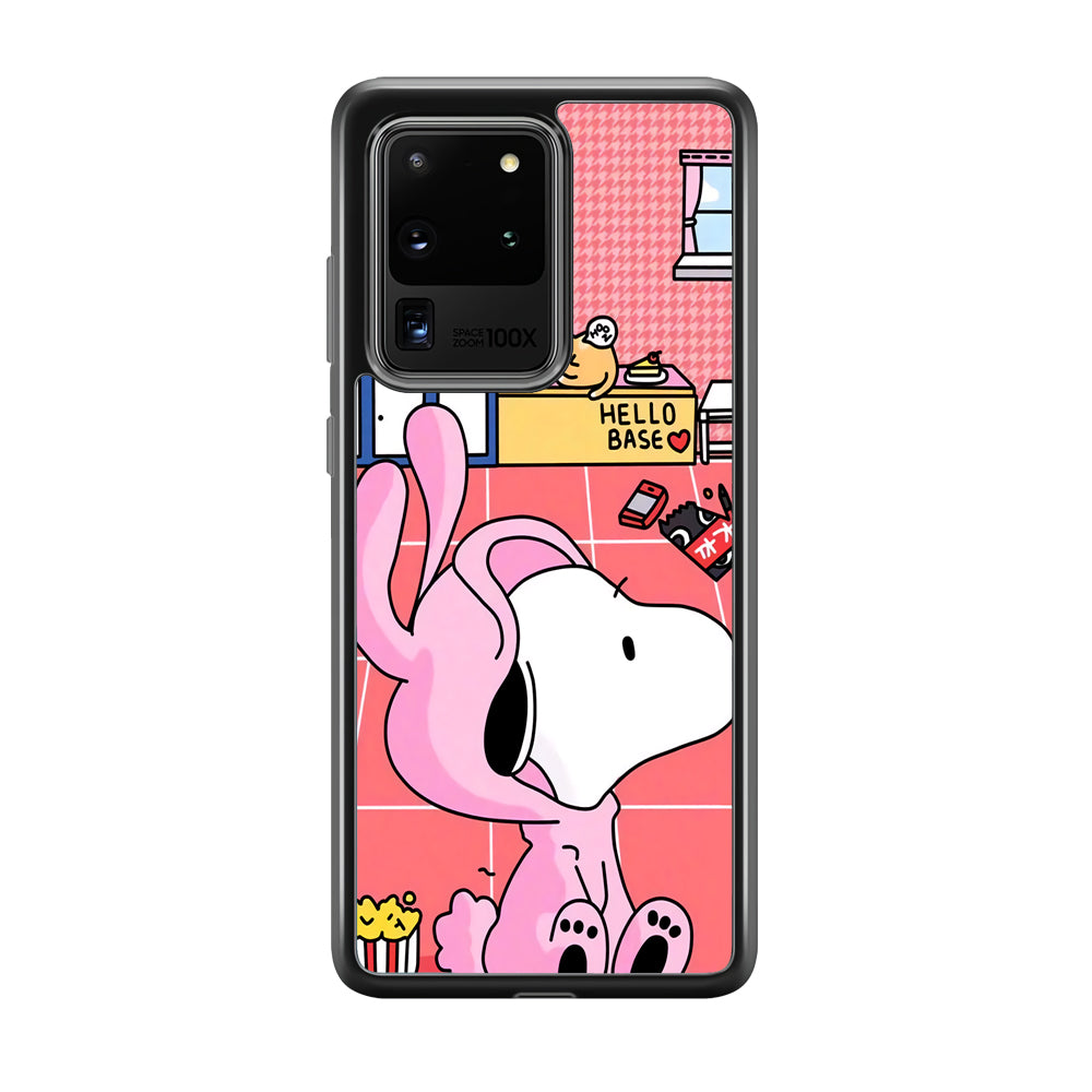 Snoopy Home Sweet Home Samsung Galaxy S20 Ultra Case