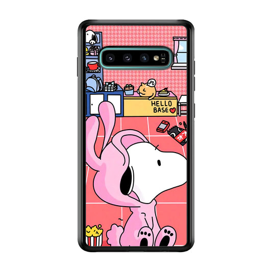 Snoopy Home Sweet Home Samsung Galaxy S10 Plus Case