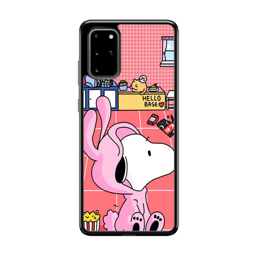 Snoopy Home Sweet Home Samsung Galaxy S20 Plus Case