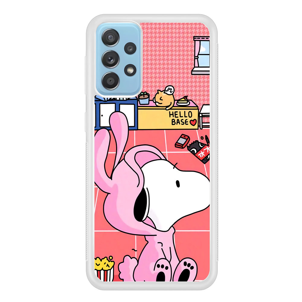 Snoopy Home Sweet Home Samsung Galaxy A52 Case