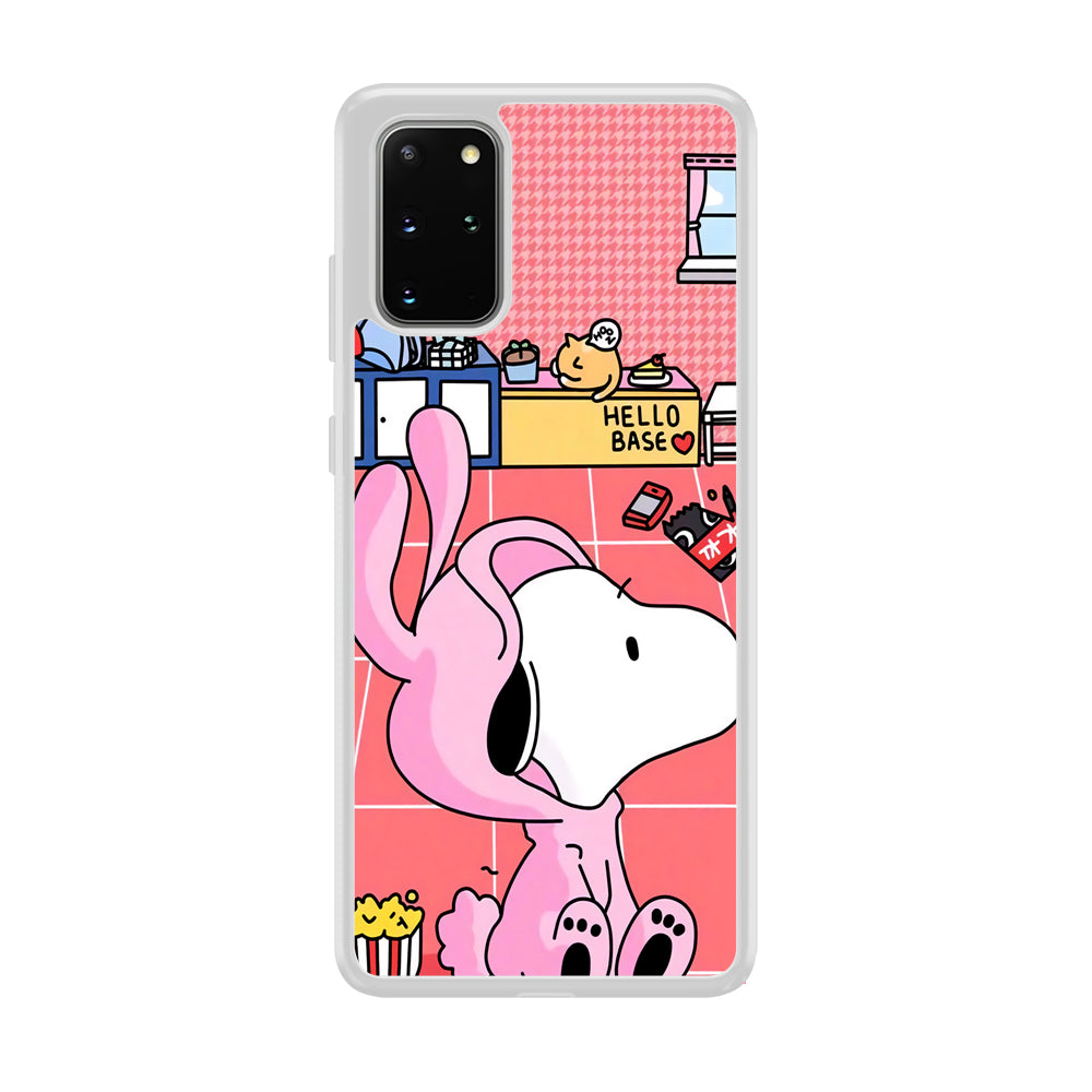 Snoopy Home Sweet Home Samsung Galaxy S20 Plus Case