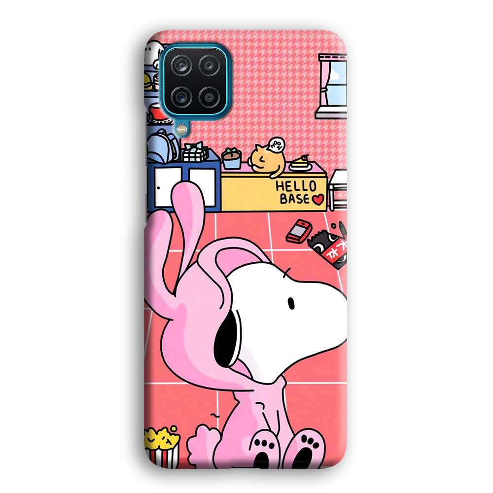Snoopy Home Sweet Home Samsung Galaxy A12 Case
