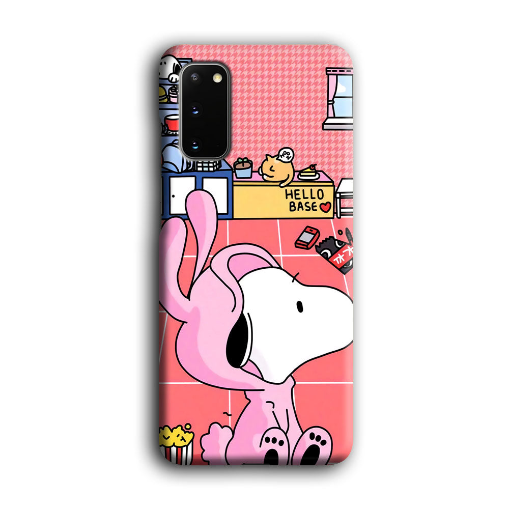 Snoopy Home Sweet Home Samsung Galaxy S20 Case