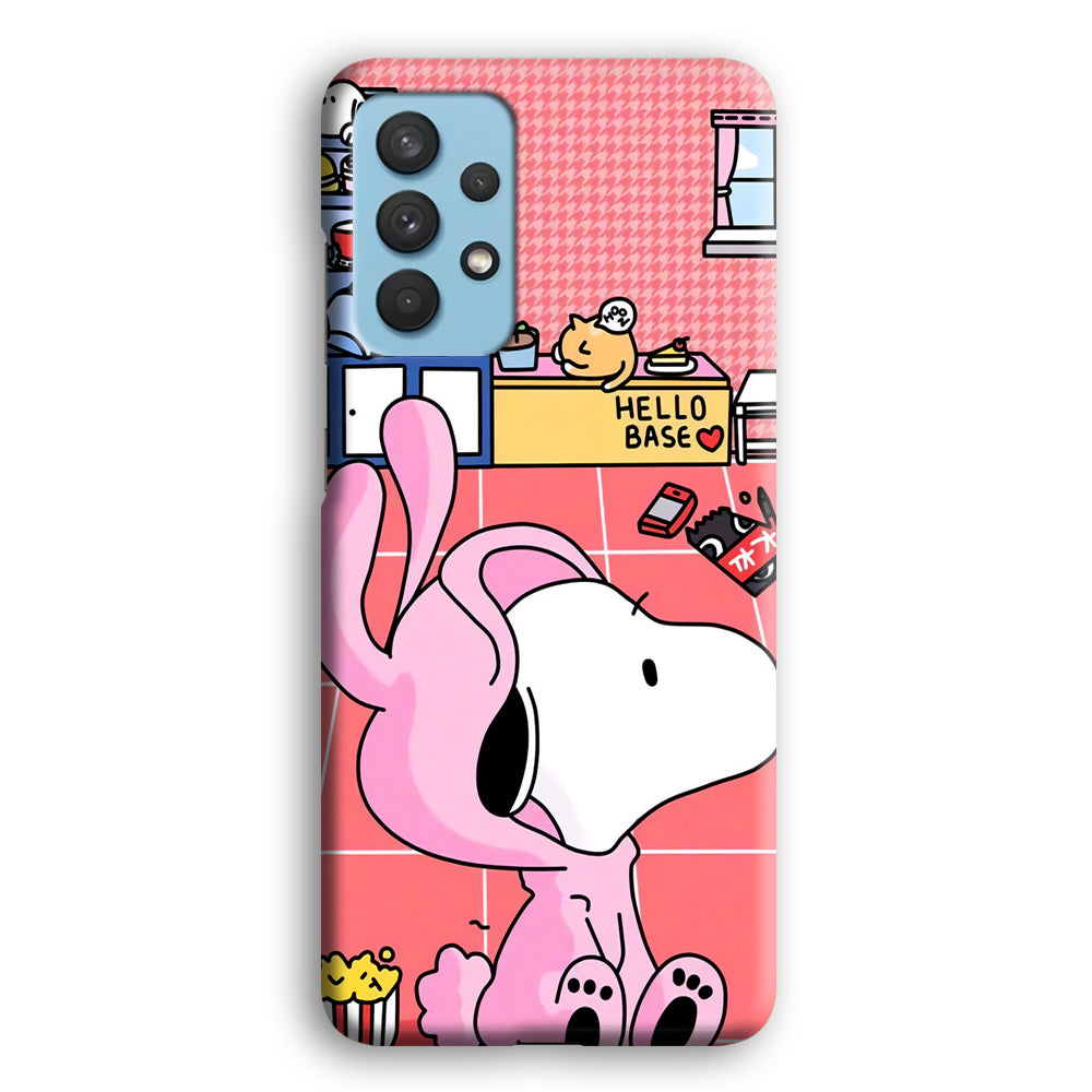 Snoopy Home Sweet Home Samsung Galaxy A32 Case