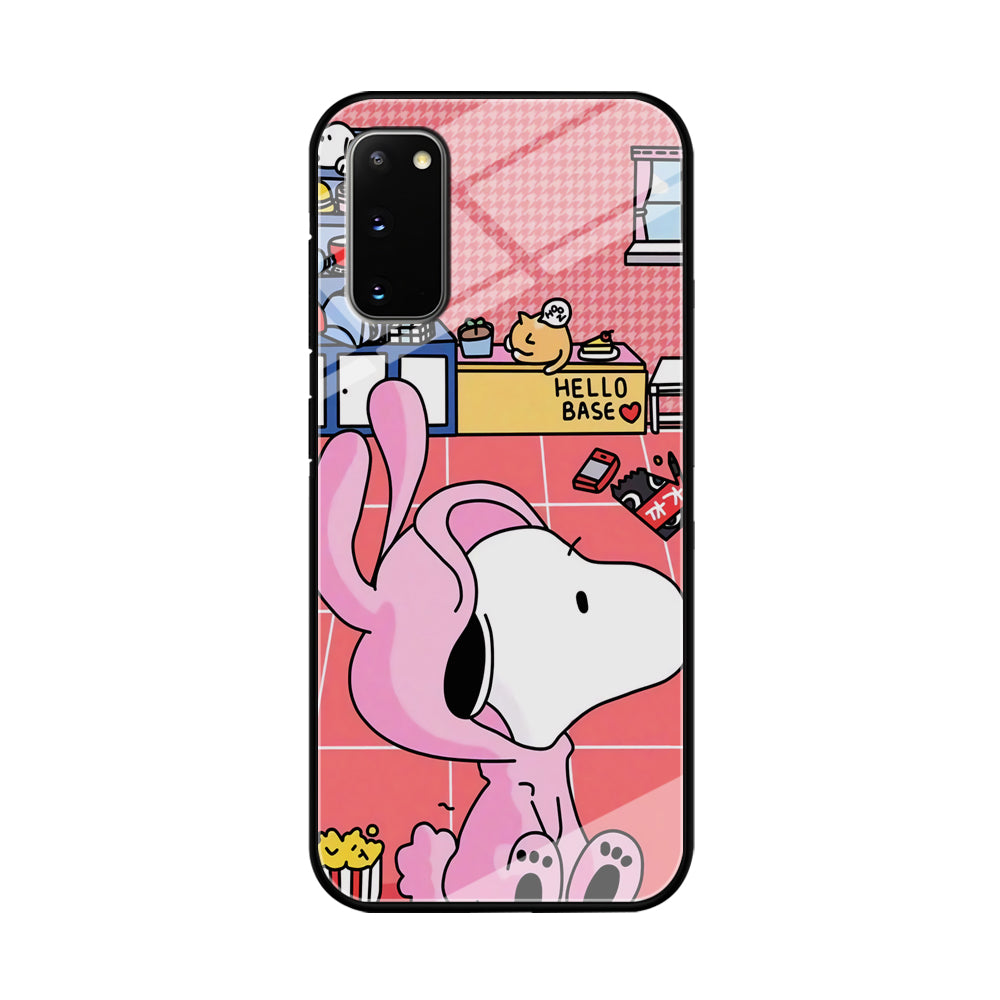 Snoopy Home Sweet Home Samsung Galaxy S20 Case