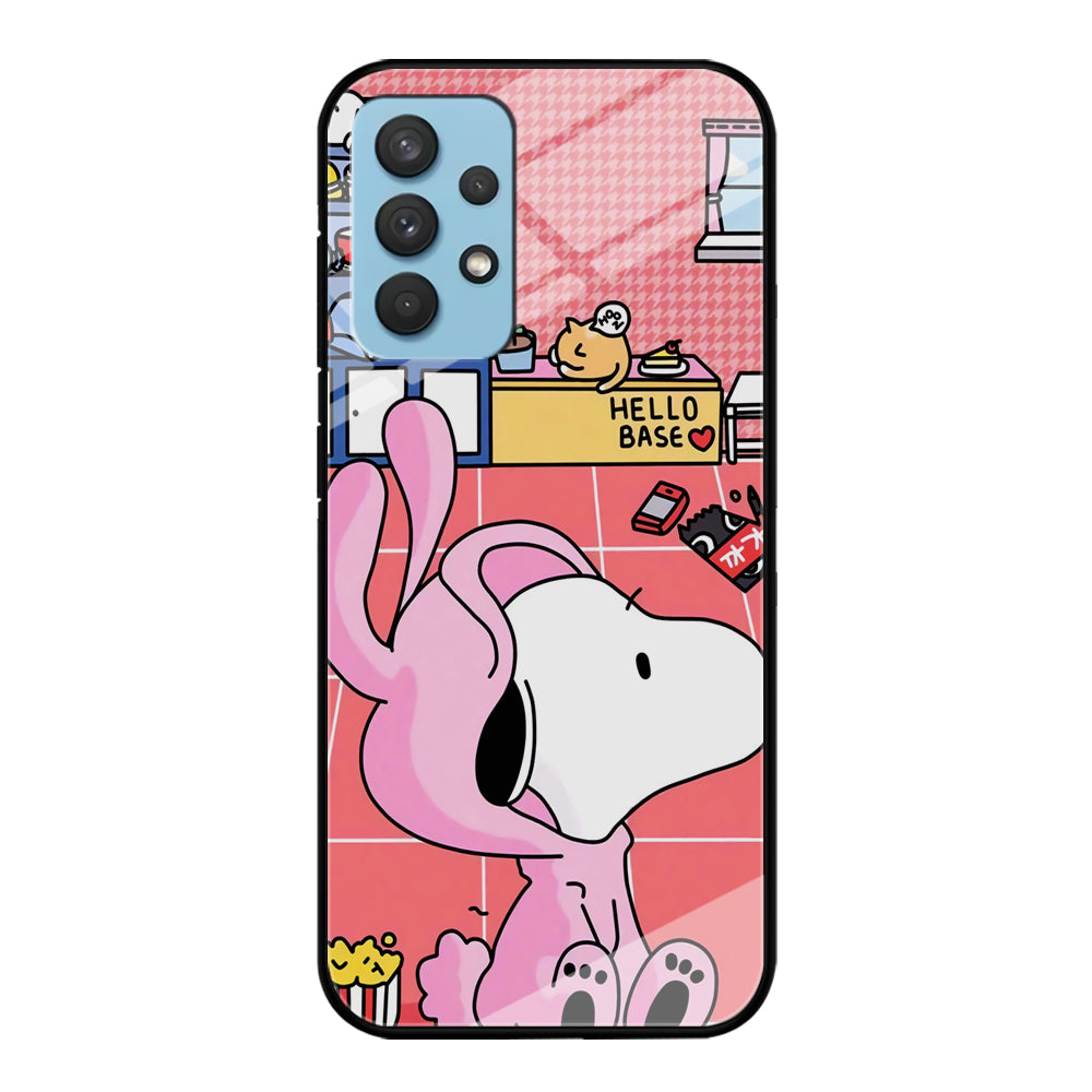 Snoopy Home Sweet Home Samsung Galaxy A32 Case