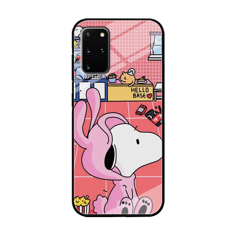 Snoopy Home Sweet Home Samsung Galaxy S20 Plus Case