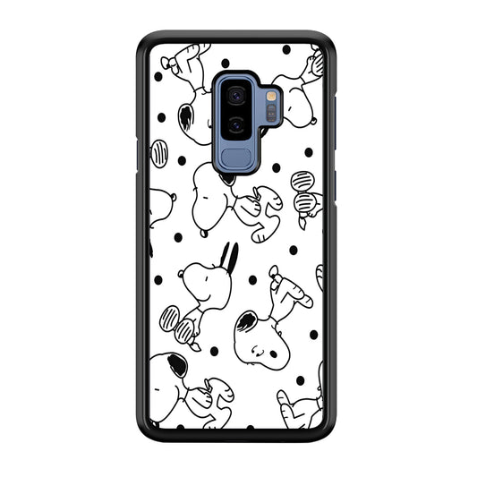 Snoopy In White Samsung Galaxy S9 Plus Case