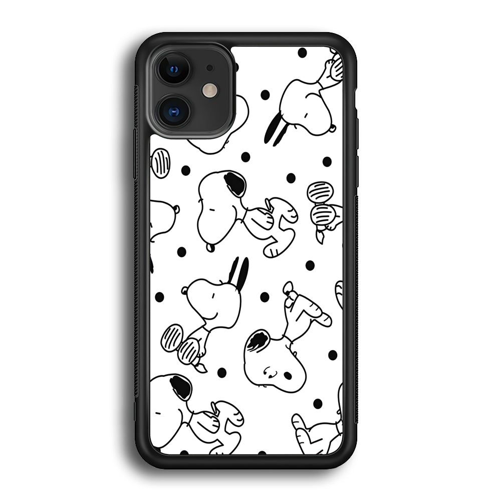 Snoopy In White iPhone 12 Case