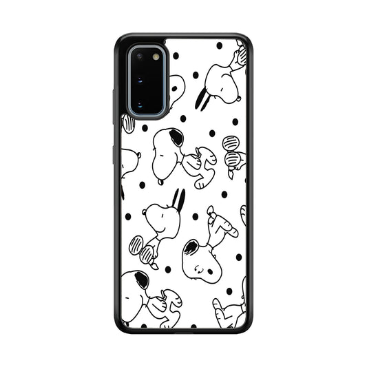 Snoopy In White Samsung Galaxy S20 Case