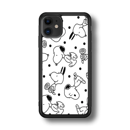 Snoopy In White iPhone 11 Case