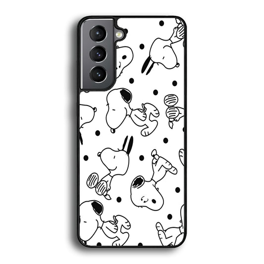 Snoopy In White Samsung Galaxy S21 Plus Case
