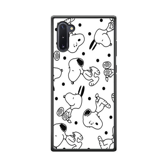 Snoopy In White Samsung Galaxy Note 10 Case