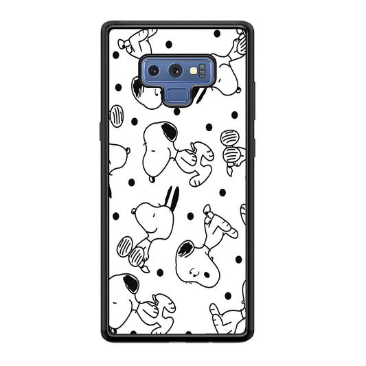 Snoopy In White Samsung Galaxy Note 9 Case