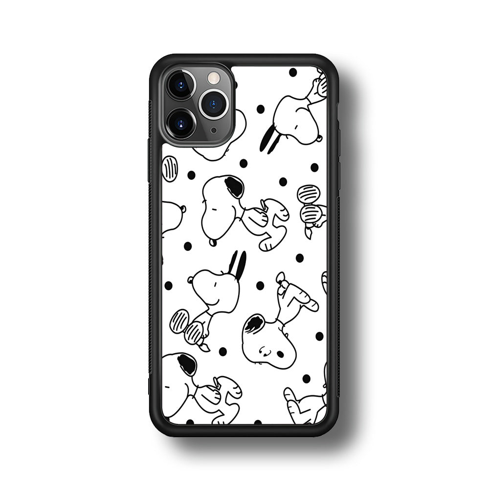 Snoopy In White iPhone 11 Pro Max Case