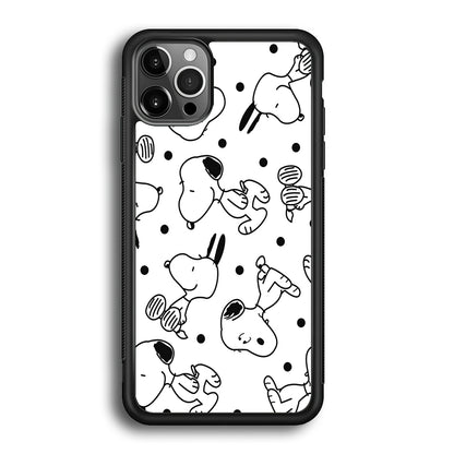 Snoopy In White iPhone 12 Pro Case