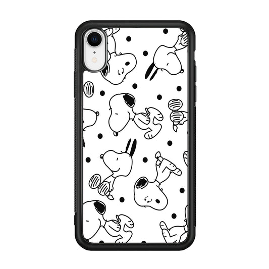 Snoopy In White iPhone XR Case