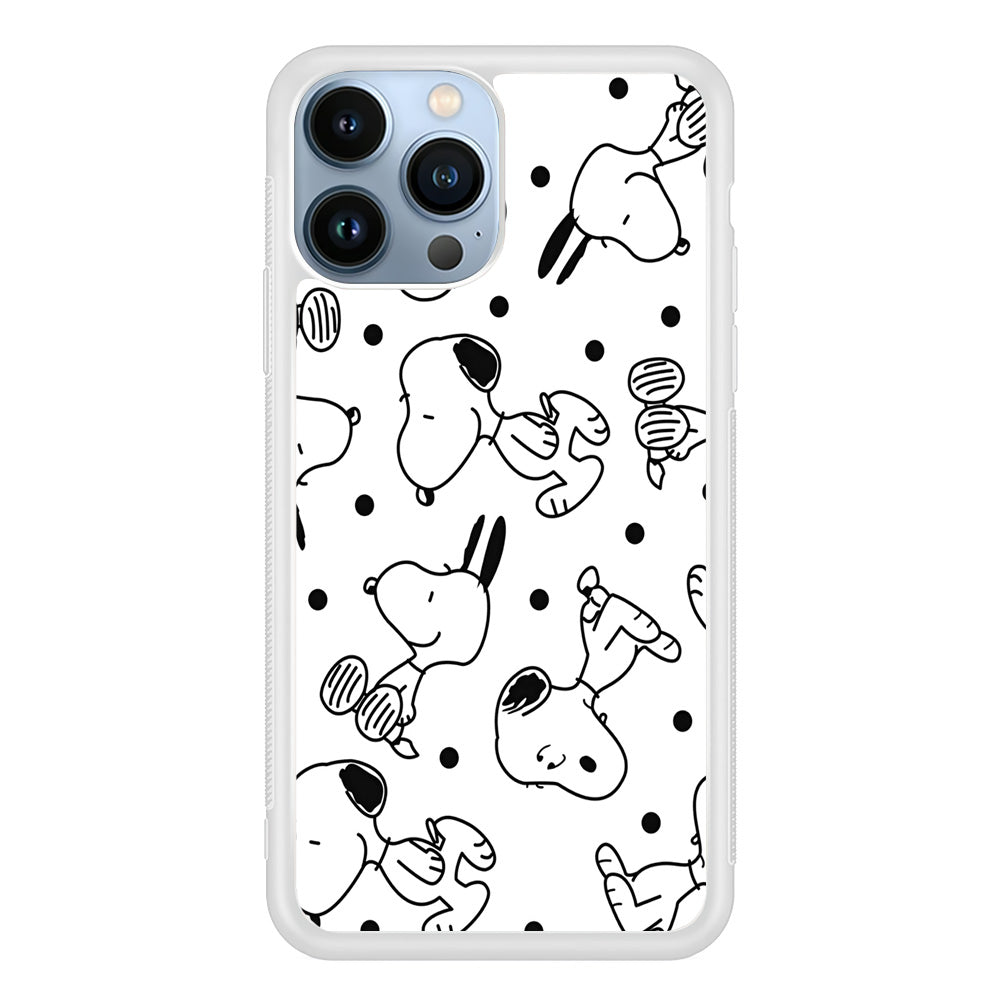 Snoopy In White iPhone 13 Pro Max Case