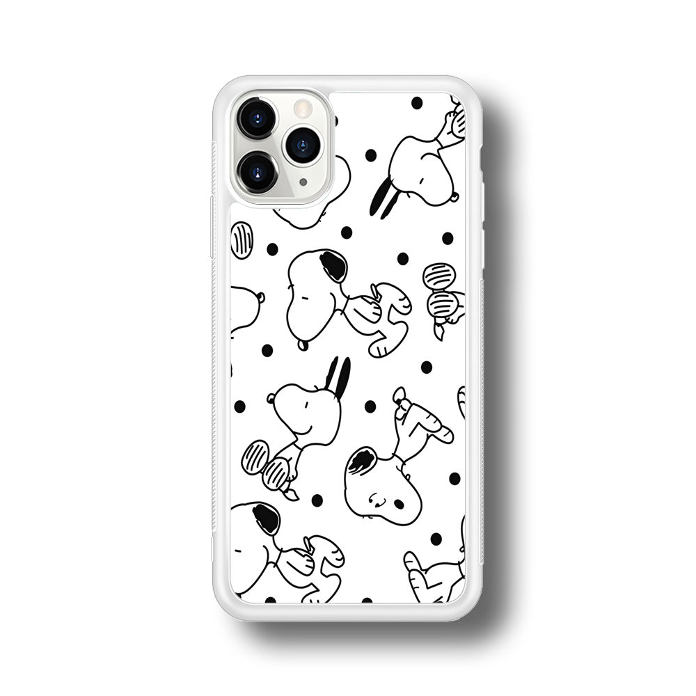 Snoopy In White iPhone 11 Pro Max Case