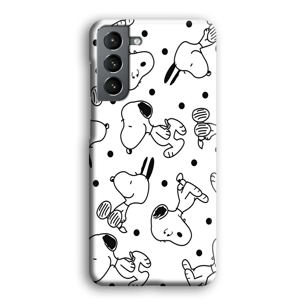 Snoopy In White Samsung Galaxy S21 Plus Case
