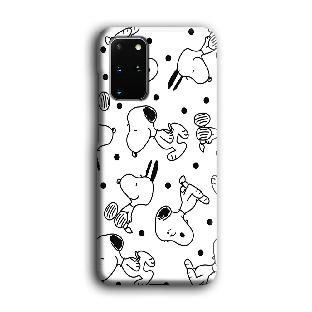 Snoopy In White Samsung Galaxy S20 Plus Case