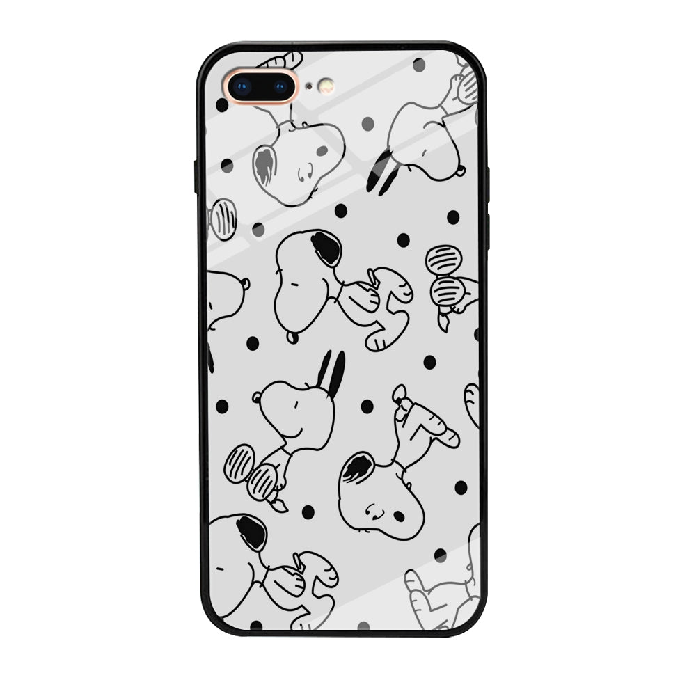 Snoopy In White iPhone 7 Plus Case