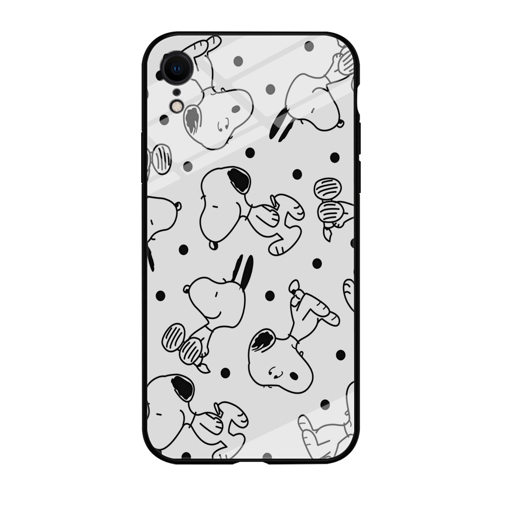 Snoopy In White iPhone XR Case
