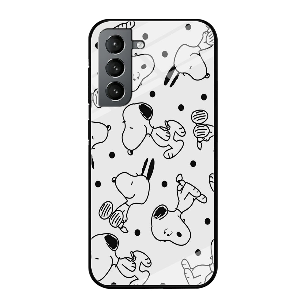 Snoopy In White Samsung Galaxy S21 Plus Case