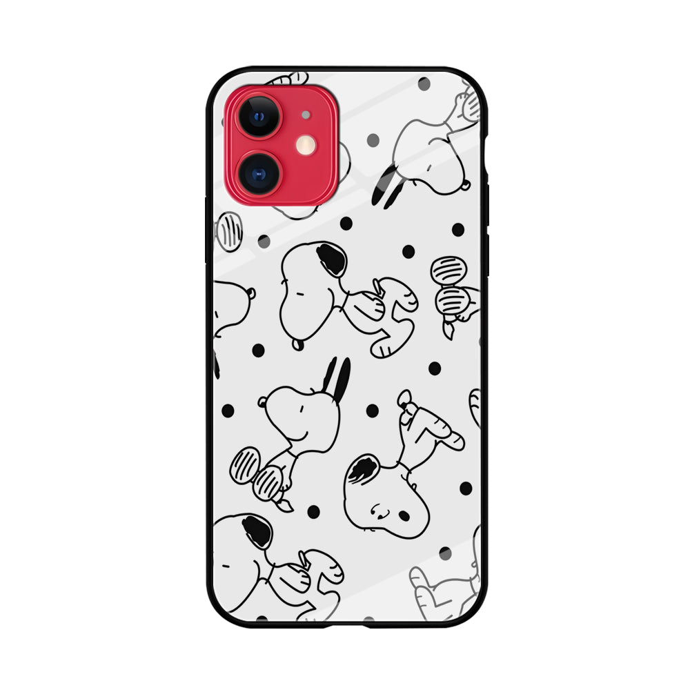 Snoopy In White iPhone 11 Case