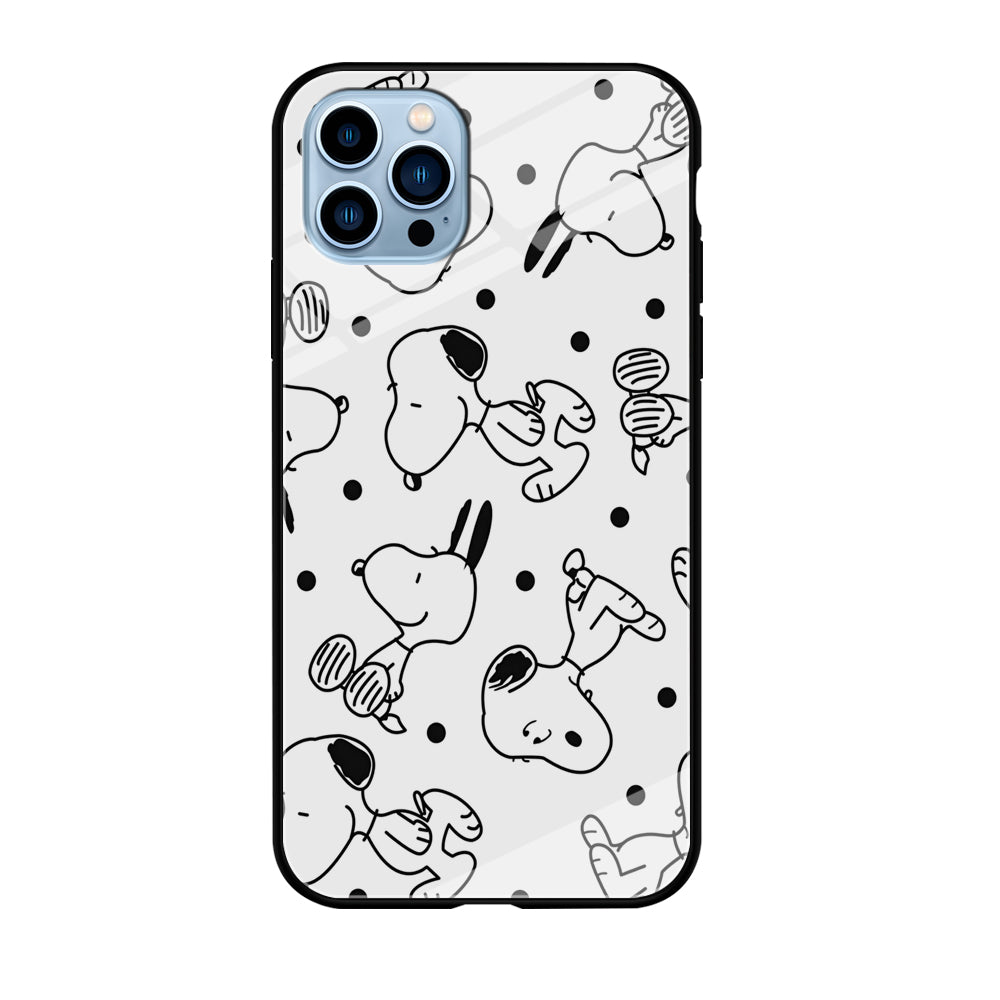 Snoopy In White iPhone 12 Pro Case