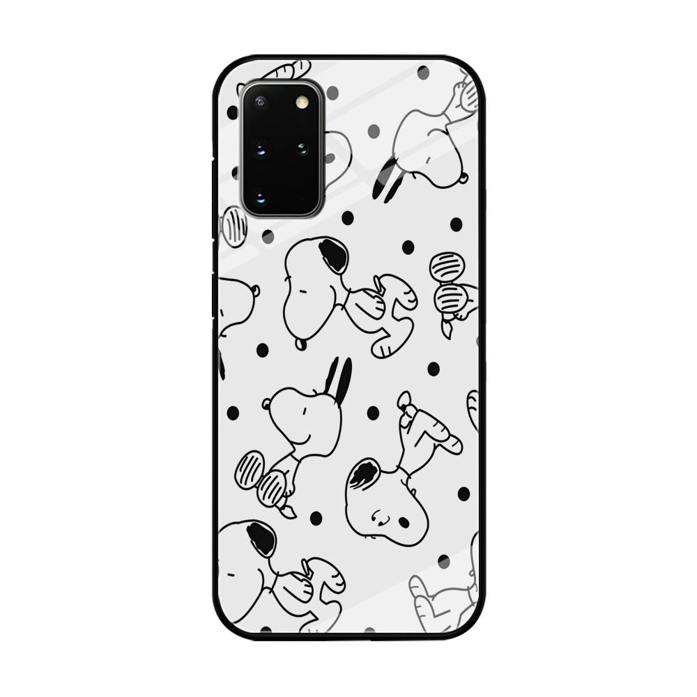 Snoopy In White Samsung Galaxy S20 Plus Case