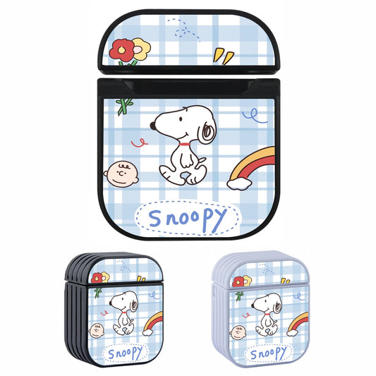 Snoopy Pattern of Square Hard Plastic Case Cover For Apple Airpods