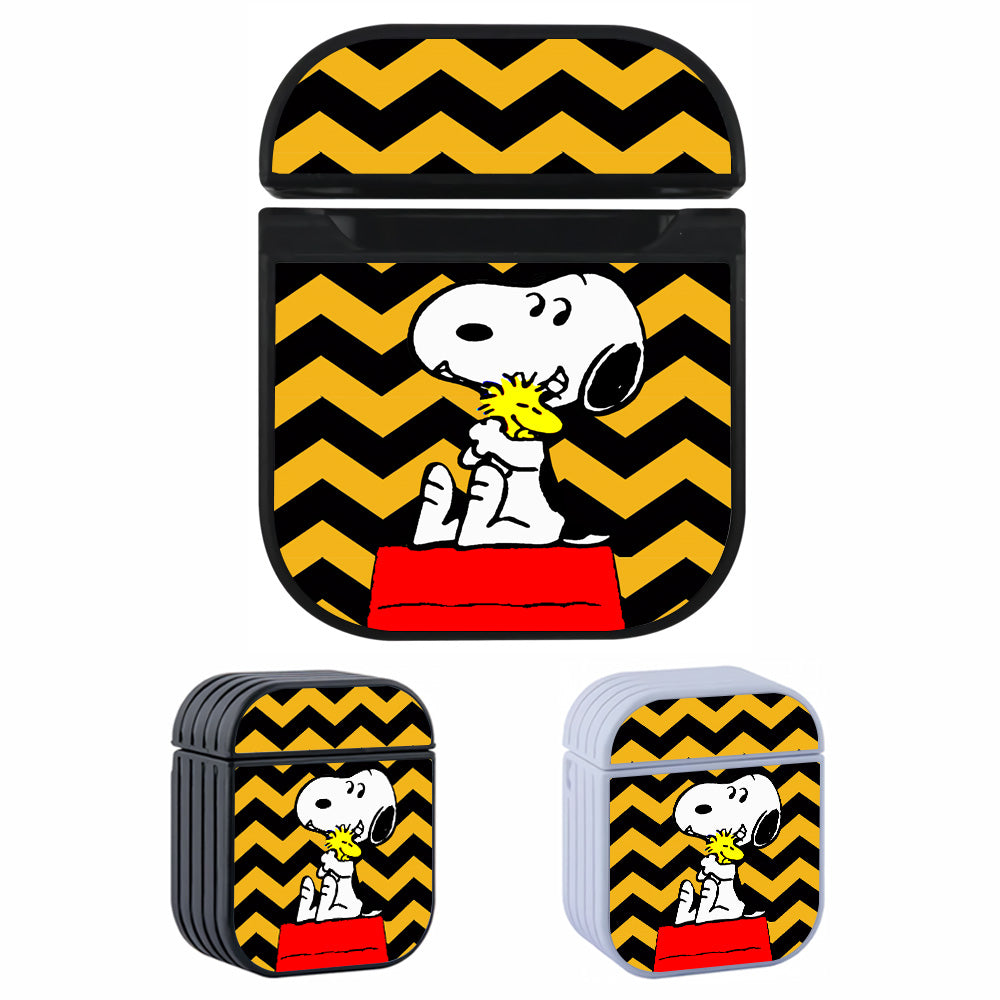 Snoopy Woodstock Best Friend Hard Plastic Case Cover For Apple Airpods