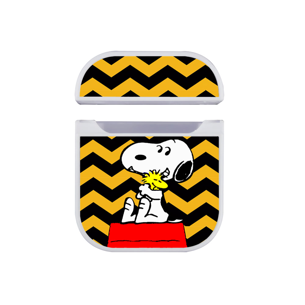 Snoopy Woodstock Best Friend Hard Plastic Case Cover For Apple Airpods