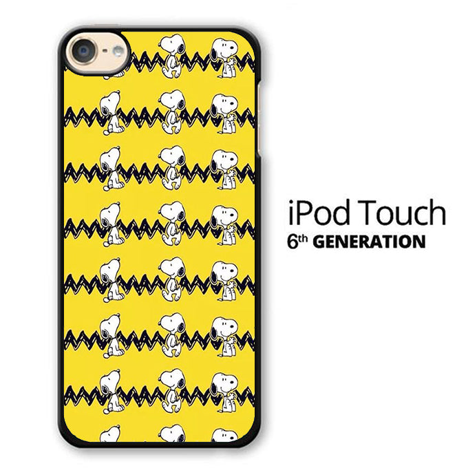 Snoopy Chevron Yellow iPod Touch 6 Case